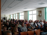 Zaměstnanci si vyslechli informace o aktuálním stavu a nejbližší budoucnosti firmy.